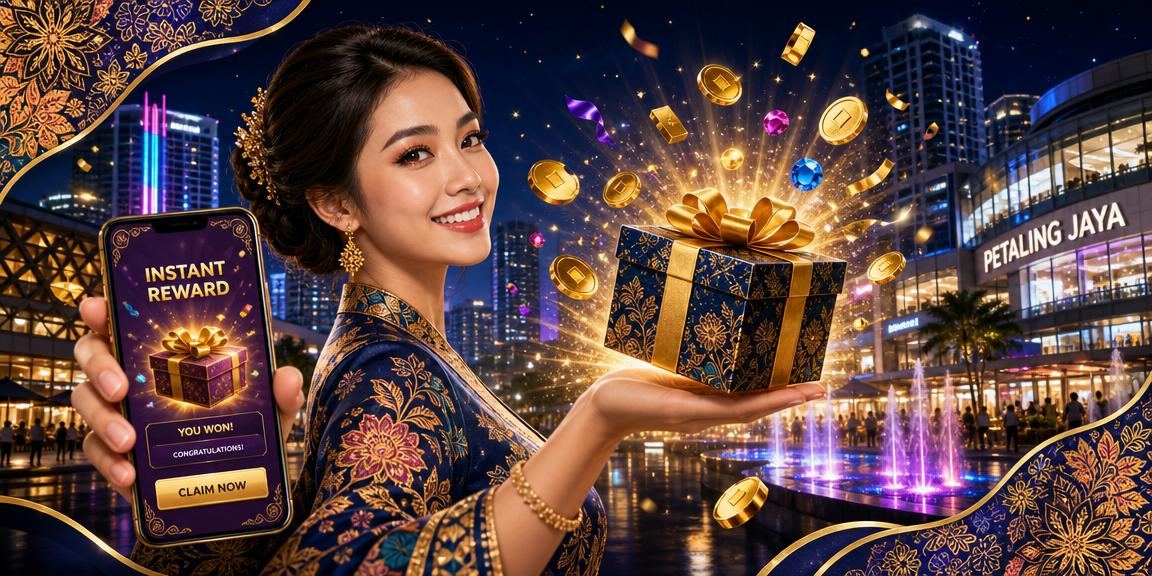 Pratonton antara muka kasino mudah alih di Petaling Jaya dengan motif batik